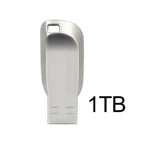 2TB Metal Usb 3.0 Pen Drive 2TB Usb Flash Drives 1TB High Speed Pendrive Waterproof Usb Flash Disk New Upgraded TYPE-C Adapter
