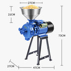 Corn grinder household 220V dry and wet dual-purpose small commercial grain superfine feed mill 3000W/4000W
