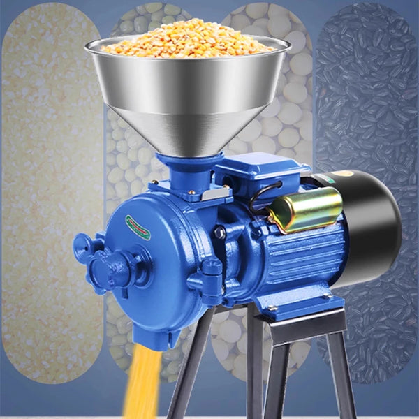 Corn grinder household 220V dry and wet dual-purpose small commercial grain superfine feed mill 3000W/4000W