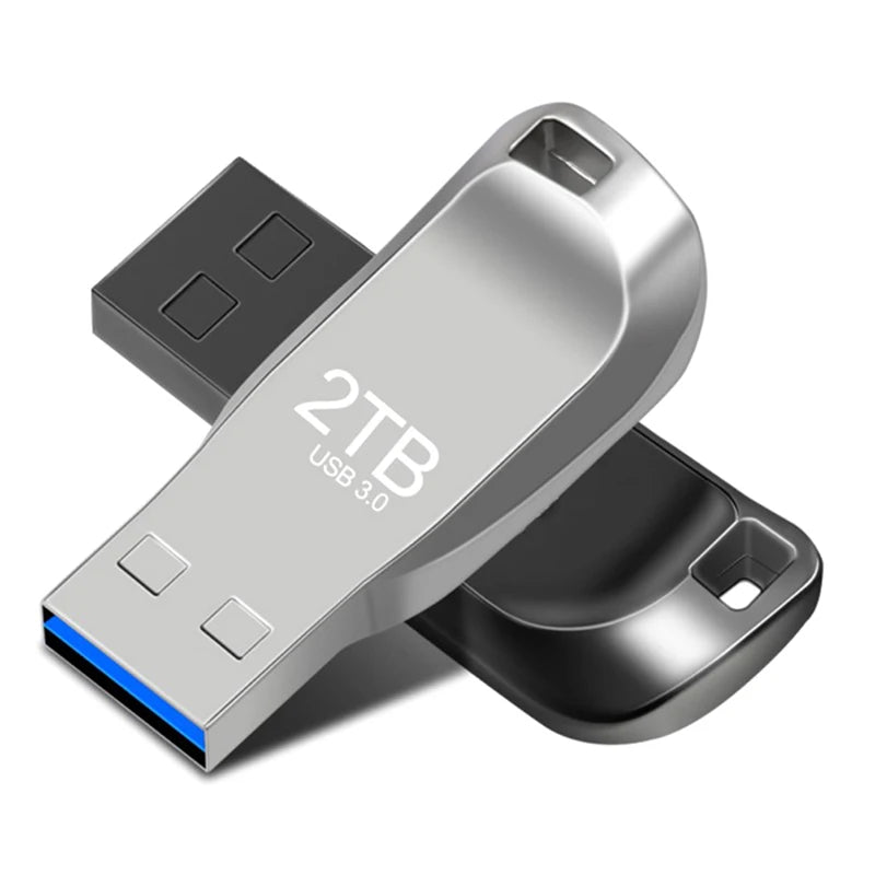 2TB Metal Usb 3.0 Pen Drive 2TB Usb Flash Drives 1TB High Speed Pendrive Waterproof Usb Flash Disk New Upgraded TYPE-C Adapter