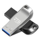 2TB Metal Usb 3.0 Pen Drive 2TB Usb Flash Drives 1TB High Speed Pendrive Waterproof Usb Flash Disk New Upgraded TYPE-C Adapter
