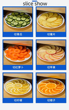 Commercial Vegetable and Fruit Multi-Function Slicer Electric Automatic Lemon Potato Slicer Manual and Electric Dual Use