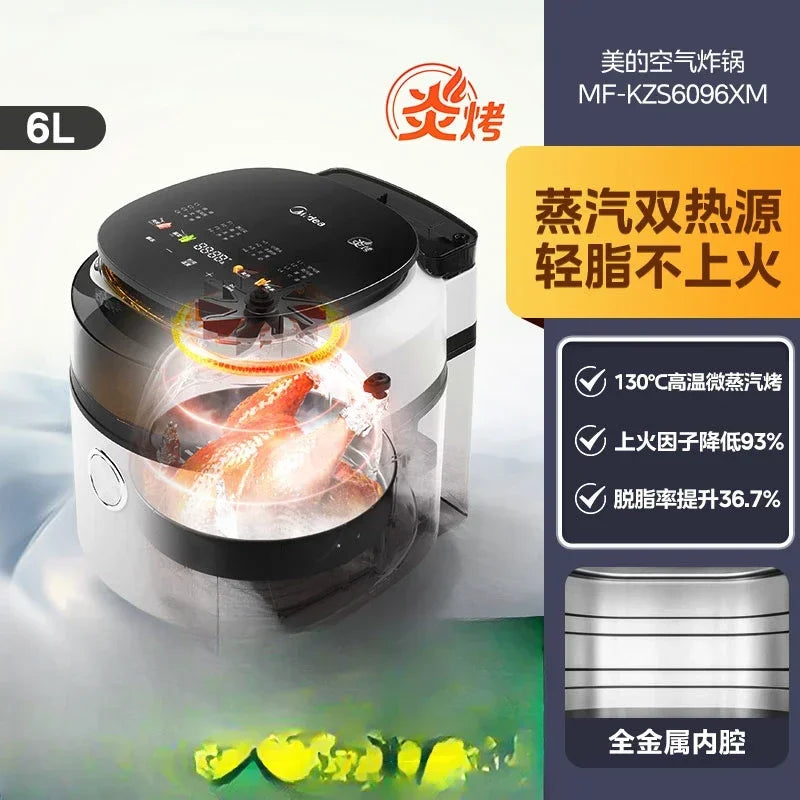 ABB   Air Fryer Household Steam Baking Multifunctional Large Capacity Steam Baking Integrated New Electric Oven