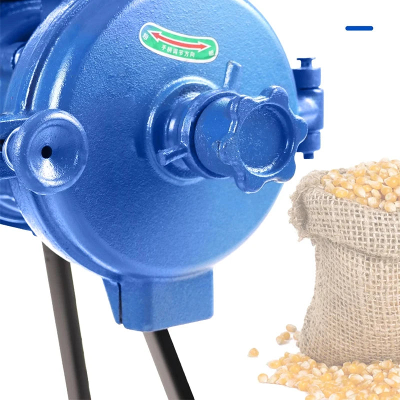 Corn grinder household 220V dry and wet dual-purpose small commercial grain superfine feed mill 3000W/4000W