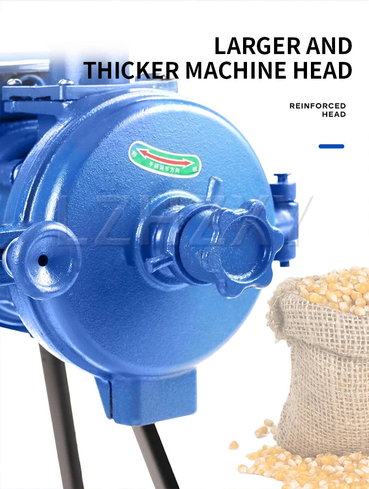 Corn grinder household 220V dry and wet dual-purpose small commercial grain superfine feed mill 3000W/4000W