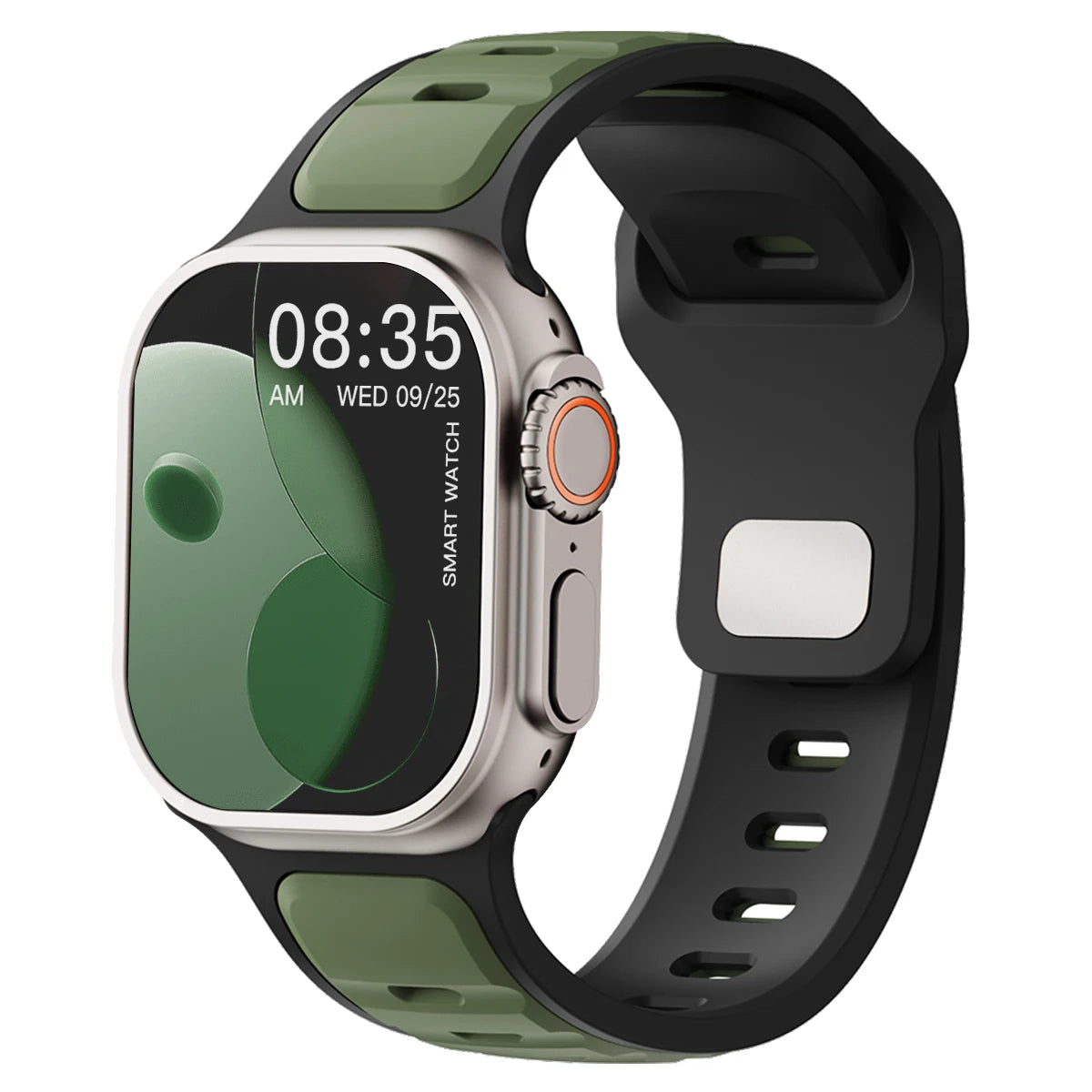 For Iwatch Series 11 10 9 8 7 6 5 4 SE3 Ultra 1 2 Silicone Strap Sports Band for Apple Watch 49mm 46mm 45mm 44mm 42mm 41mm 40mm