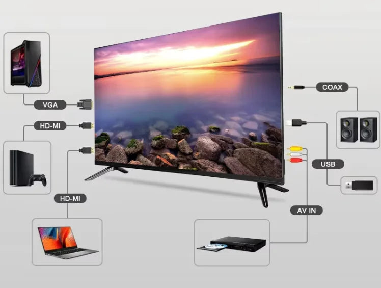TCL 120Hz Gaming TV OLED 4K Google TV 55 65 75 85 100 120 Inch Smart Android 14 TV HDMI 2.1 AI Voice Control Cinema Display