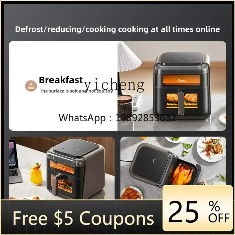 ABB   Air Fryer Household Steam Baking Multifunctional Large Capacity Steam Baking Integrated New Electric Oven