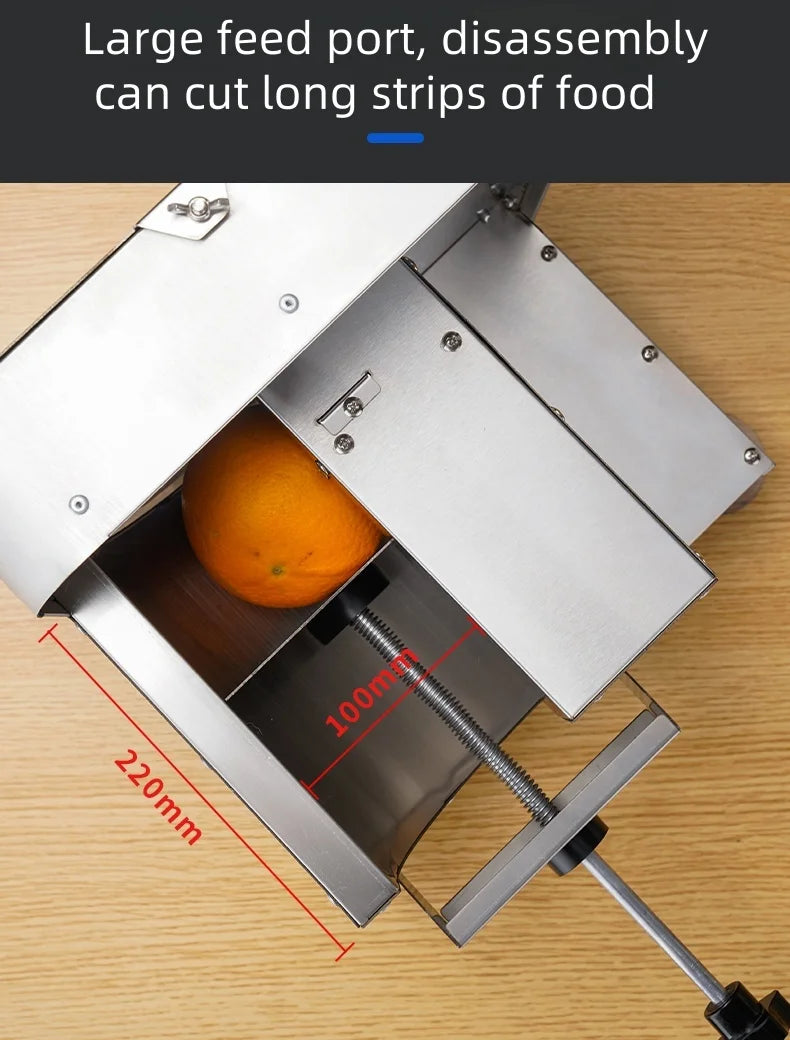 Commercial Vegetable and Fruit Multi-Function Slicer Electric Automatic Lemon Potato Slicer Manual and Electric Dual Use