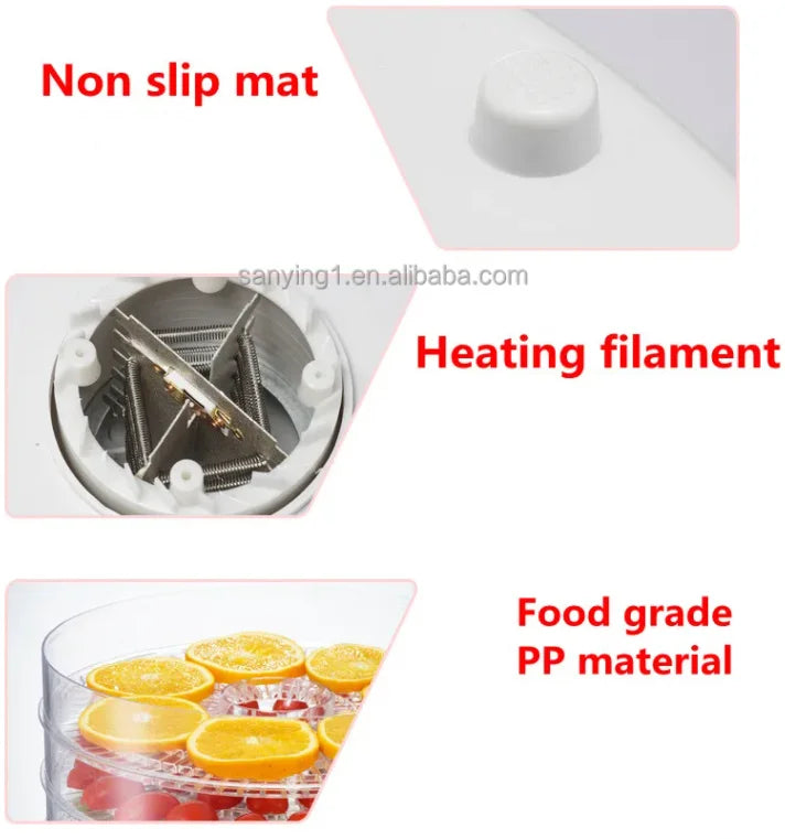 5 Layer Household Multi-Function Food Dehydrator Fruit Vegetable Drying Machine