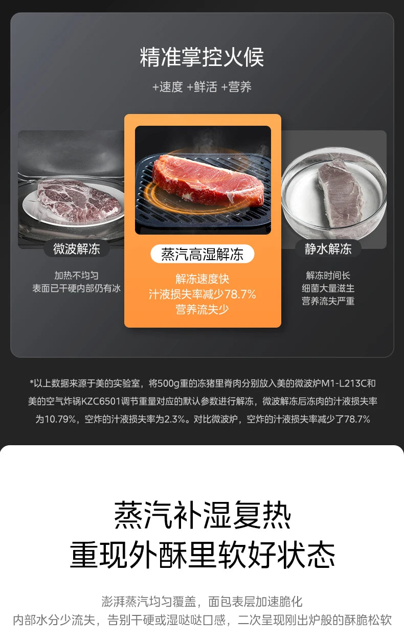 ABB   Air Fryer Household Steam Baking Multifunctional Large Capacity Steam Baking Integrated New Electric Oven