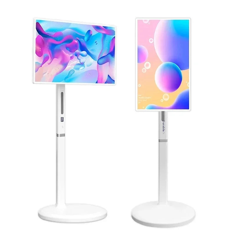 23.8-Inch Portable Smart TV All-In-One Multimedia Indoor Movable Screen Wireless Display with Text Function