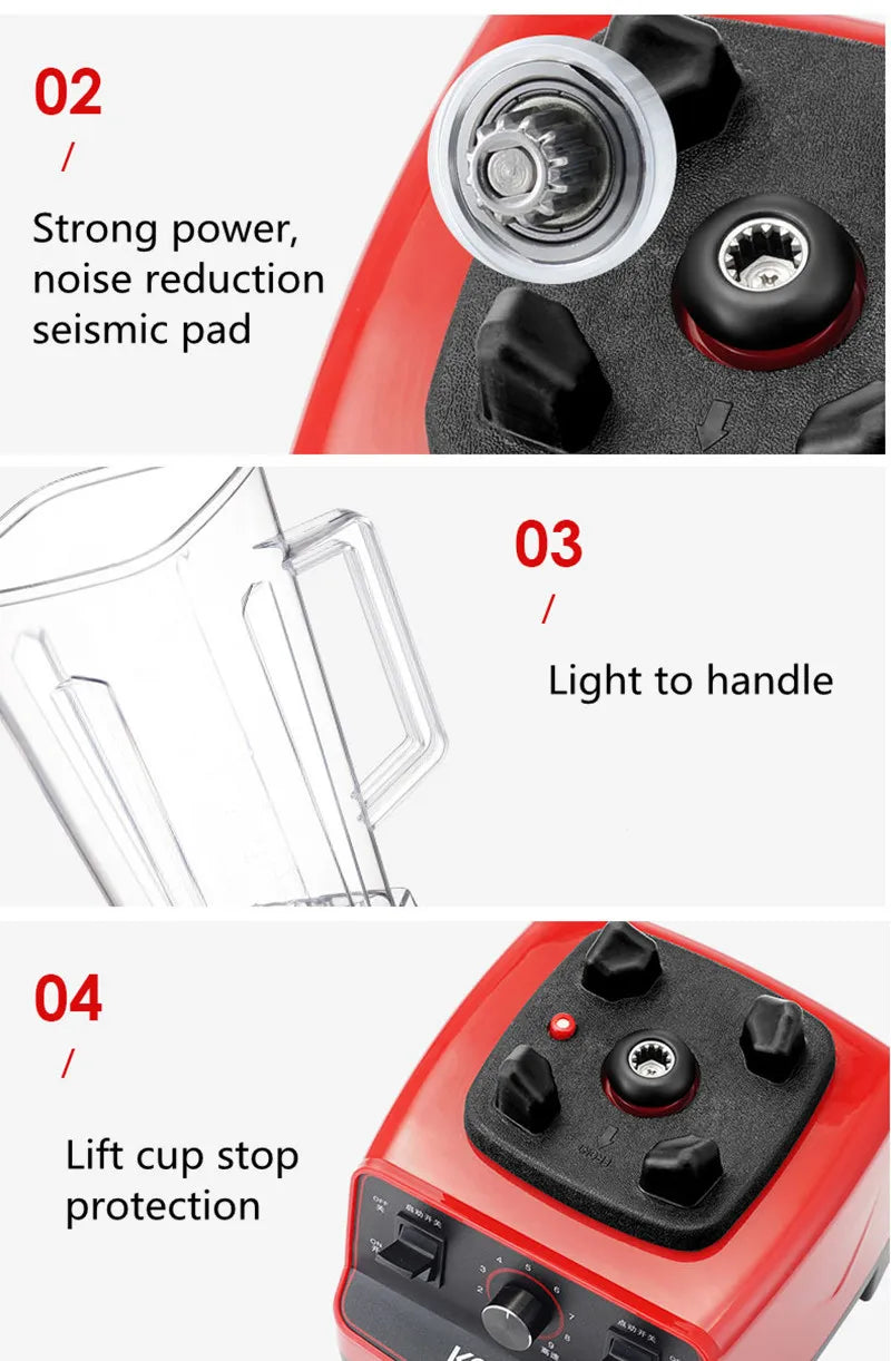 Commercial Wall Breaking Machine Household Mixer Automatic Juicer Smooth Grinding Blender Rice Paste Soymilk