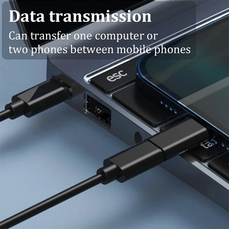 Multi USB Type C to C 60W Charging Adapter Cable Kit USB C to Lighting Conversion Set USB A & Type C to Micro/Type C/Lighting