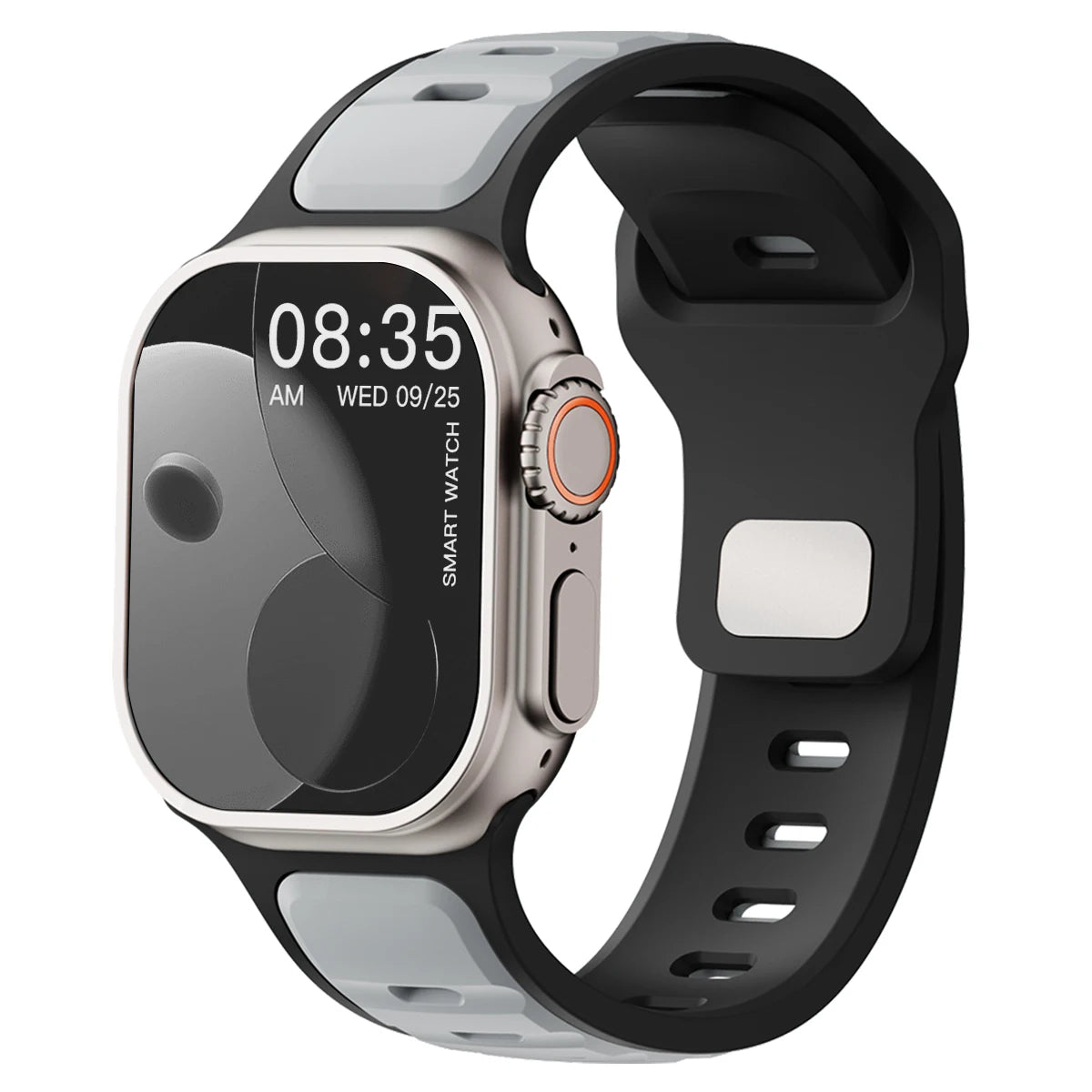 For Iwatch Series 11 10 9 8 7 6 5 4 SE3 Ultra 1 2 Silicone Strap Sports Band for Apple Watch 49mm 46mm 45mm 44mm 42mm 41mm 40mm