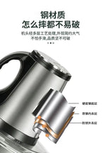 3-Speed Adjustable Food Processor, Large-Capacity Home Meat Grinder, Stainless Steel Blender, Cyclone 5-Blade Meat Mincer
