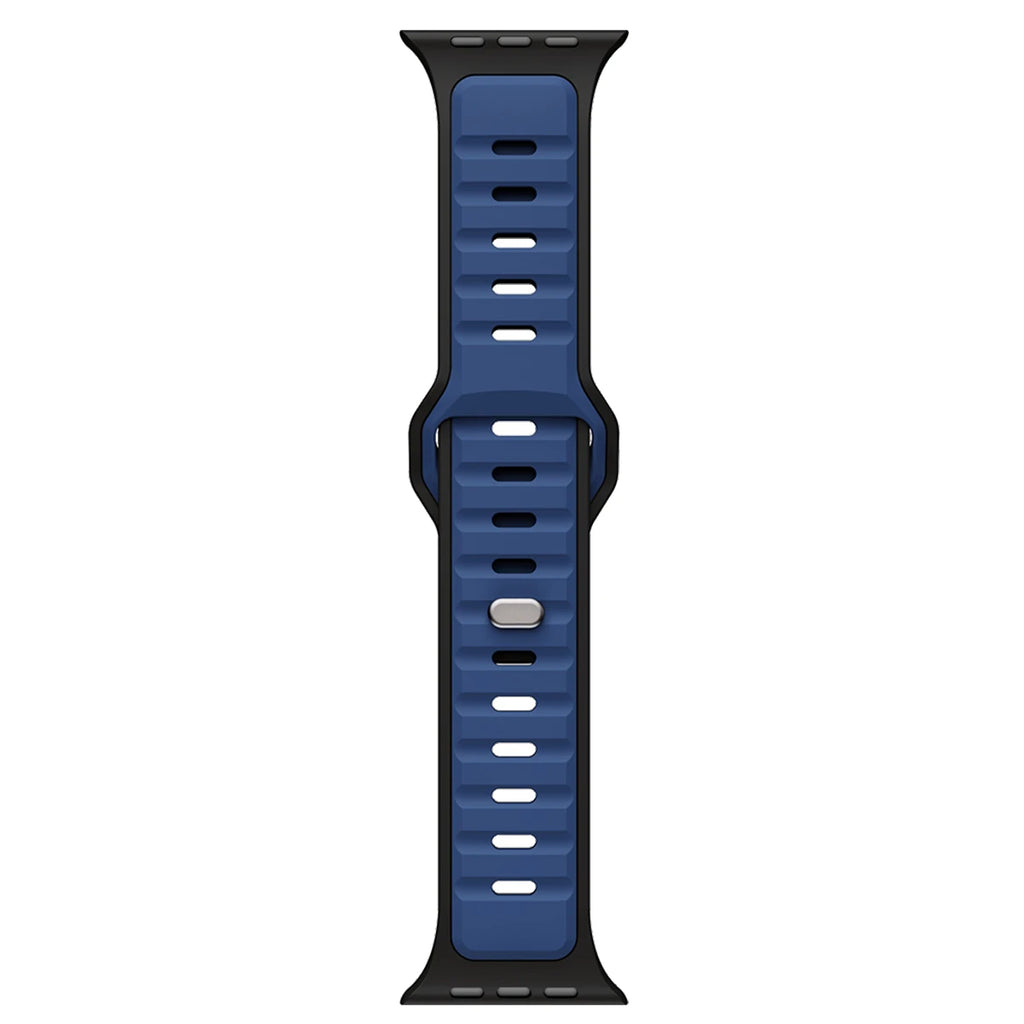 For Iwatch Series 11 10 9 8 7 6 5 4 SE3 Ultra 1 2 Silicone Strap Sports Band for Apple Watch 49mm 46mm 45mm 44mm 42mm 41mm 40mm