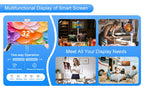 23.8-Inch Portable Smart TV All-In-One Multimedia Indoor Movable Screen Wireless Display with Text Function