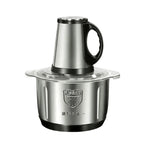 3-Speed Adjustable Food Processor, Large-Capacity Home Meat Grinder, Stainless Steel Blender, Cyclone 5-Blade Meat Mincer