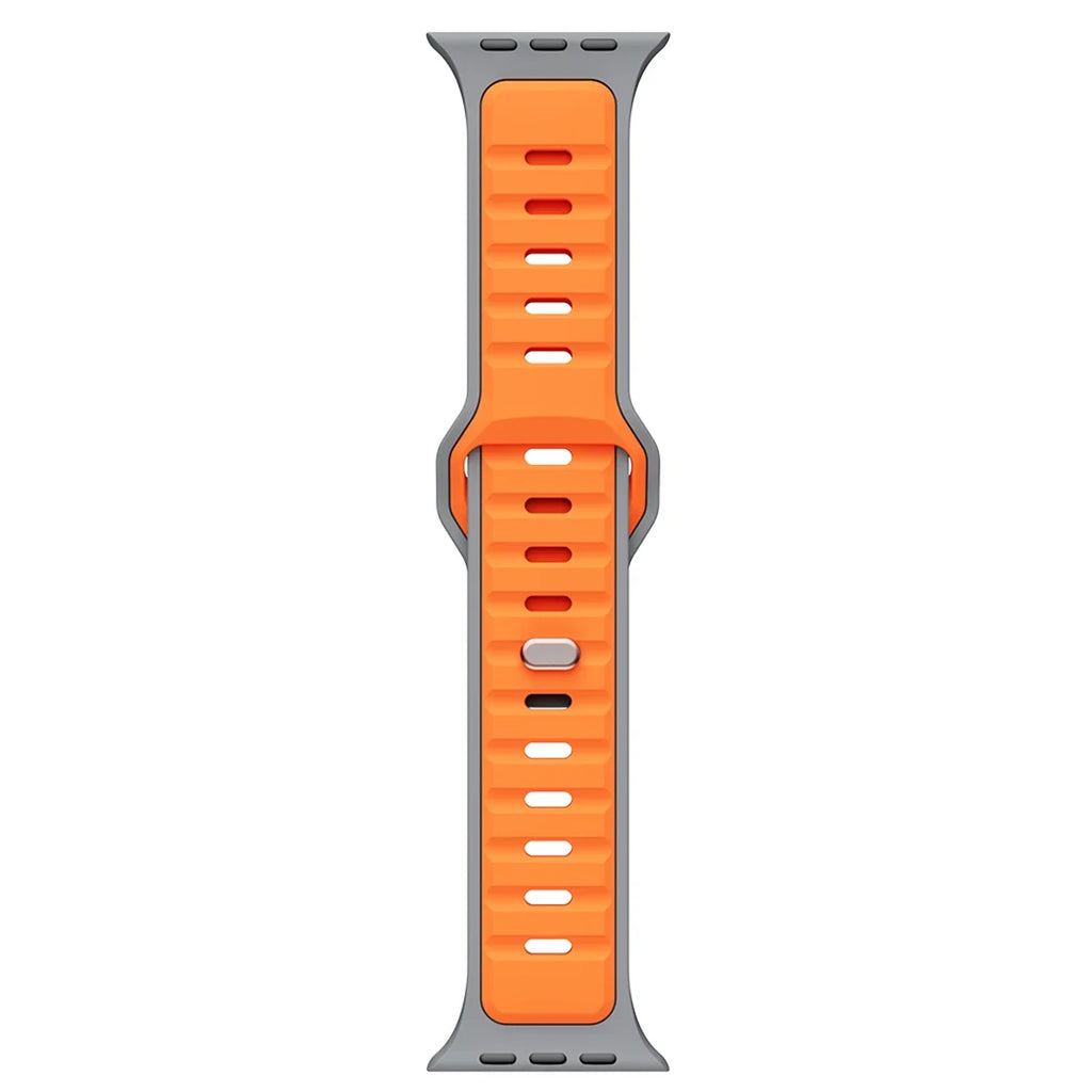 For Iwatch Series 11 10 9 8 7 6 5 4 SE3 Ultra 1 2 Silicone Strap Sports Band for Apple Watch 49mm 46mm 45mm 44mm 42mm 41mm 40mm