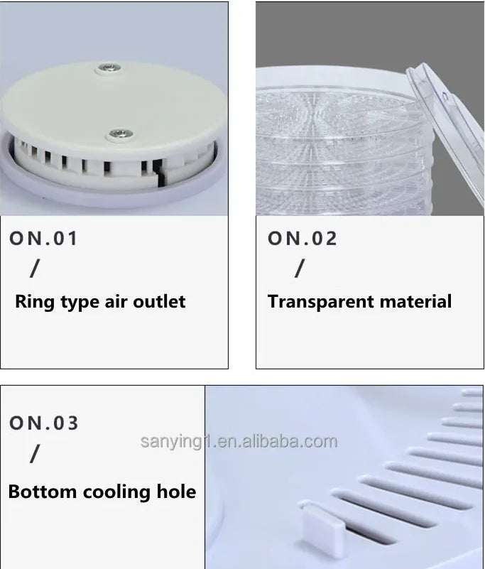 5 Layer Household Multi-Function Food Dehydrator Fruit Vegetable Drying Machine